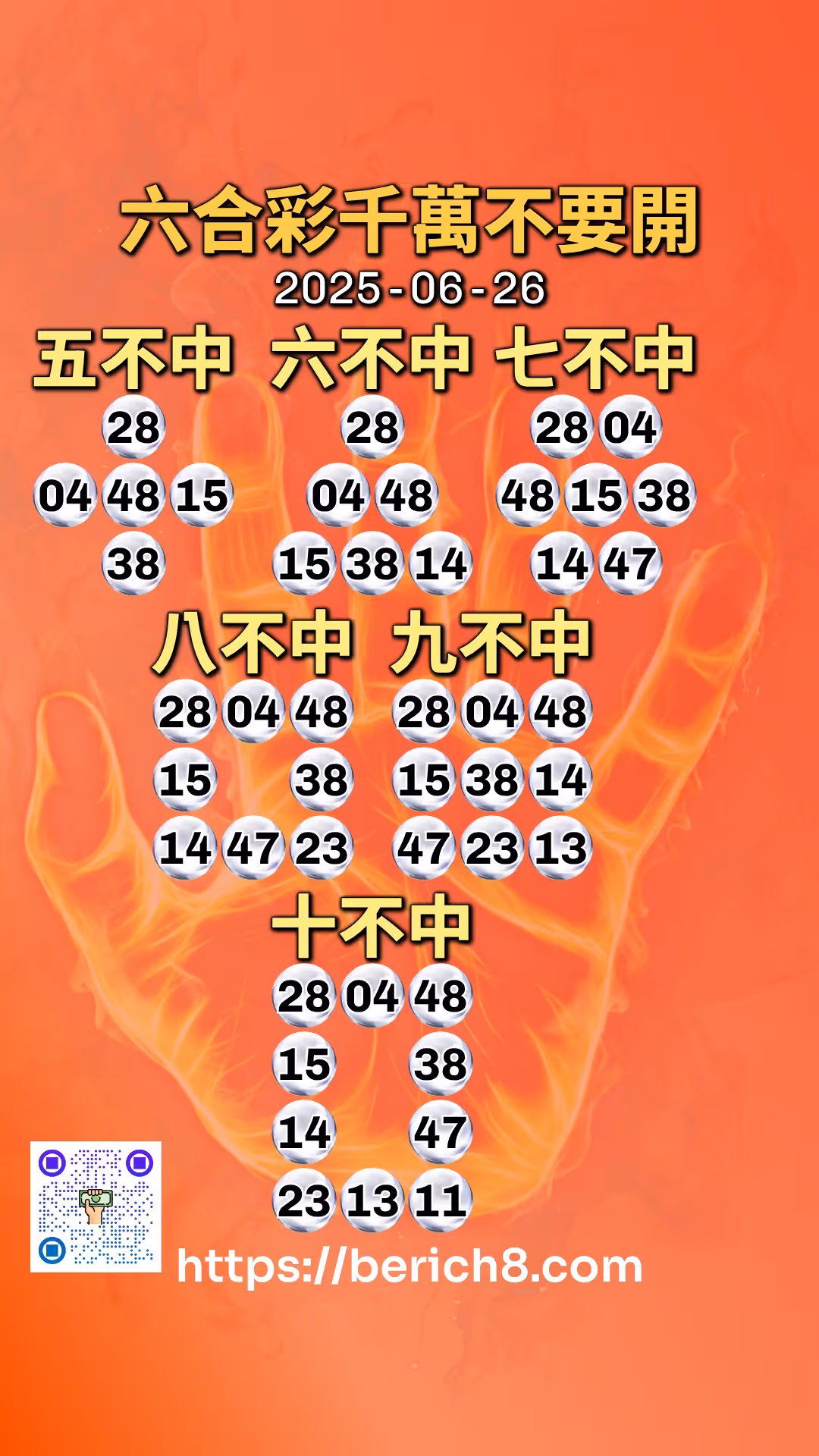 六合彩千萬不要開