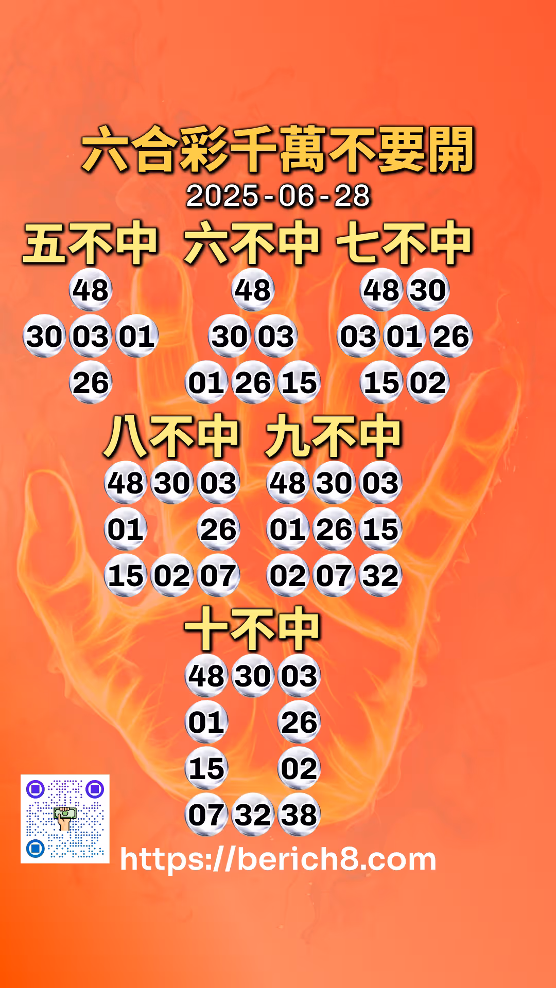 六合彩千萬不要開