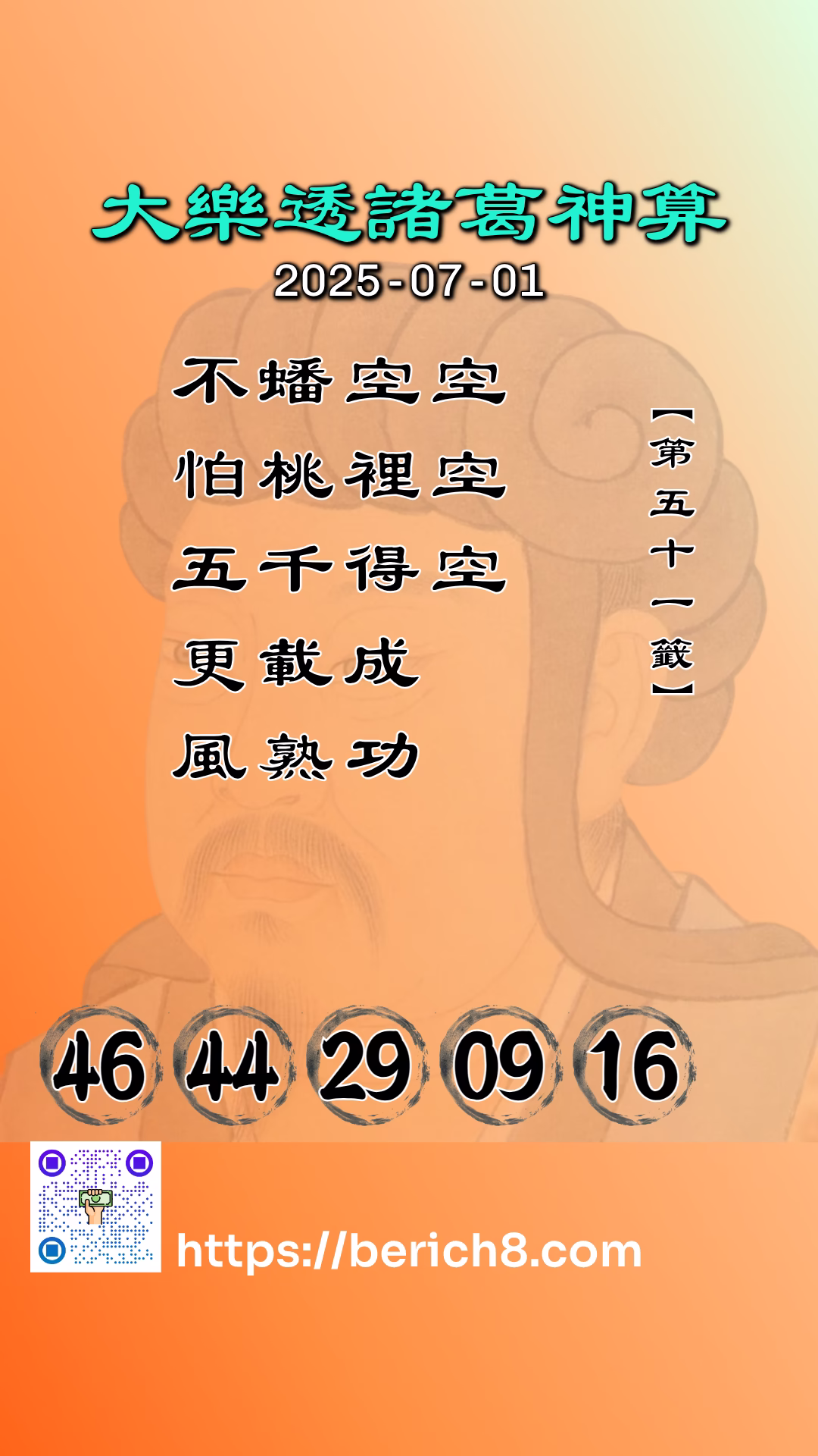 大樂透諸葛神算