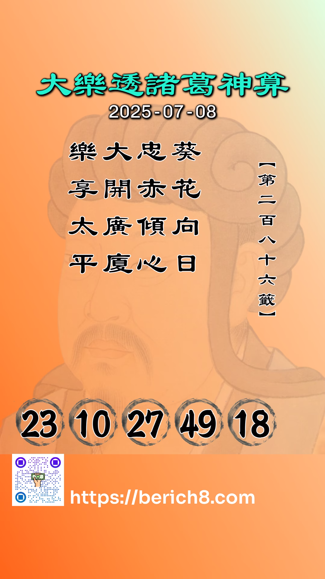 大樂透諸葛神算